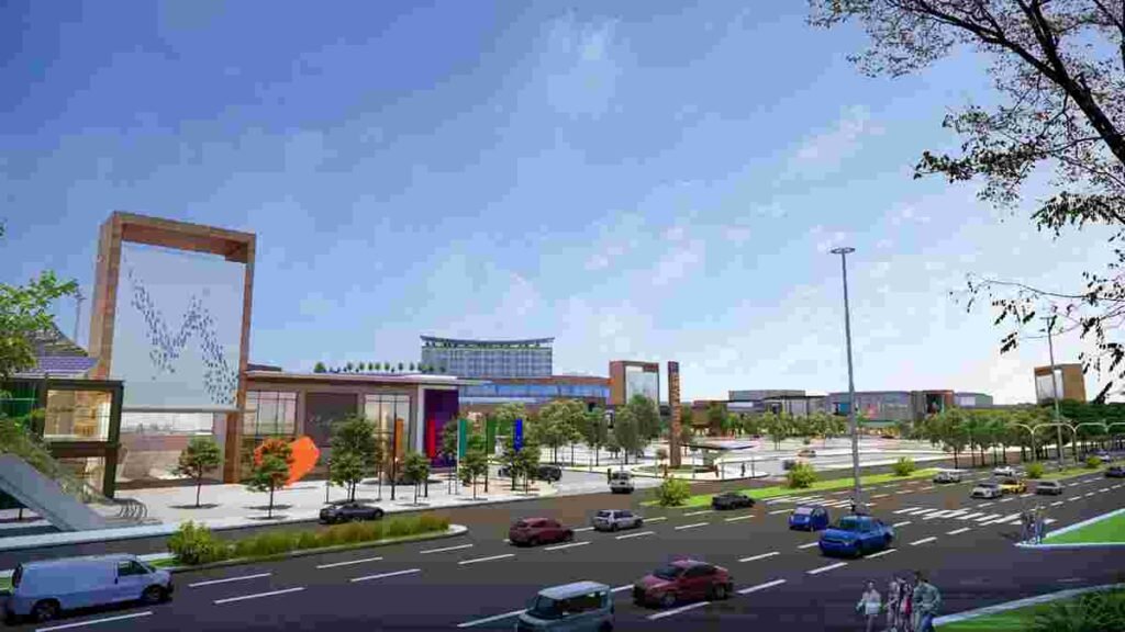 Omaxe Dwarka Sector 19B exterior view, commercial project Dwarka Delhi