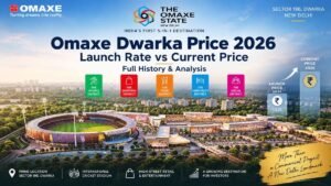 Omaxe Dwarka Price 2026 launch rate vs current price in Sector 19B Delhi
